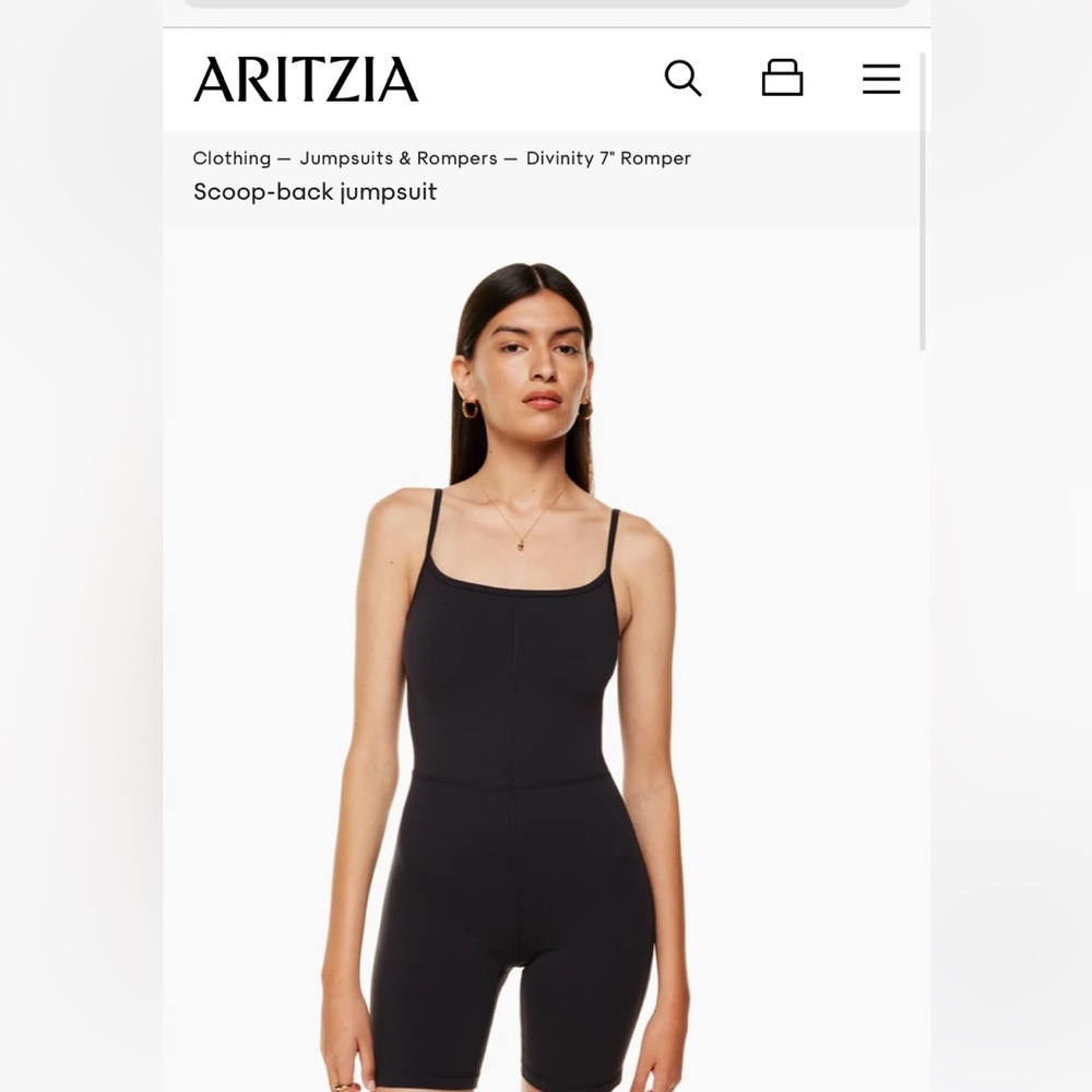 Aritizia Divinity Romper 7”